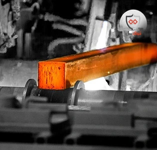 شمش فولاد یزد 5sp ابعاد 150*150 دوازده متری
